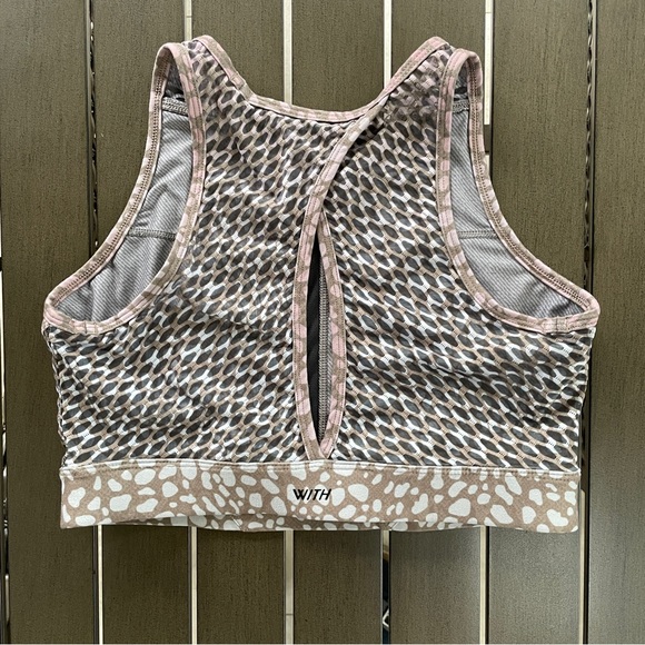 PELOTON WEAR IT TO HEART HIGH NECK LEOPARD SPORTS BRA!! - Picture 11 of 13